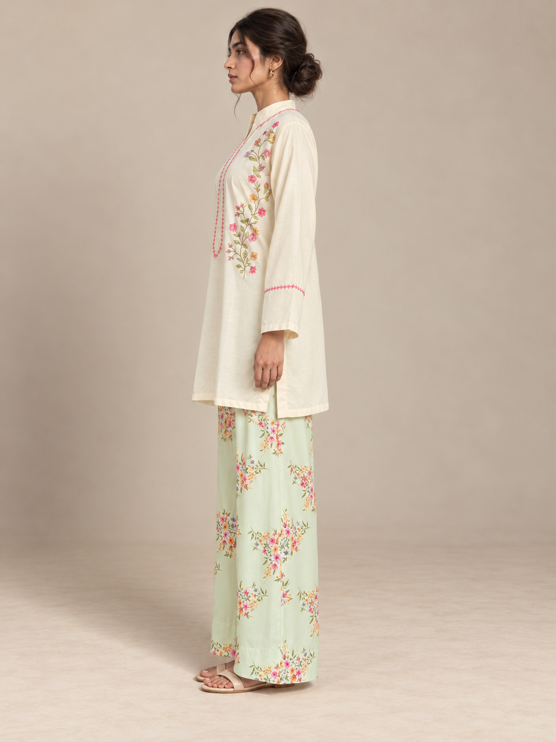 Ivory Vine Embroidered Co-ord Set