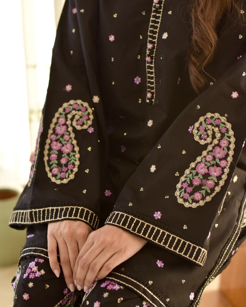 BLACK NOIR 2 PC Stitched