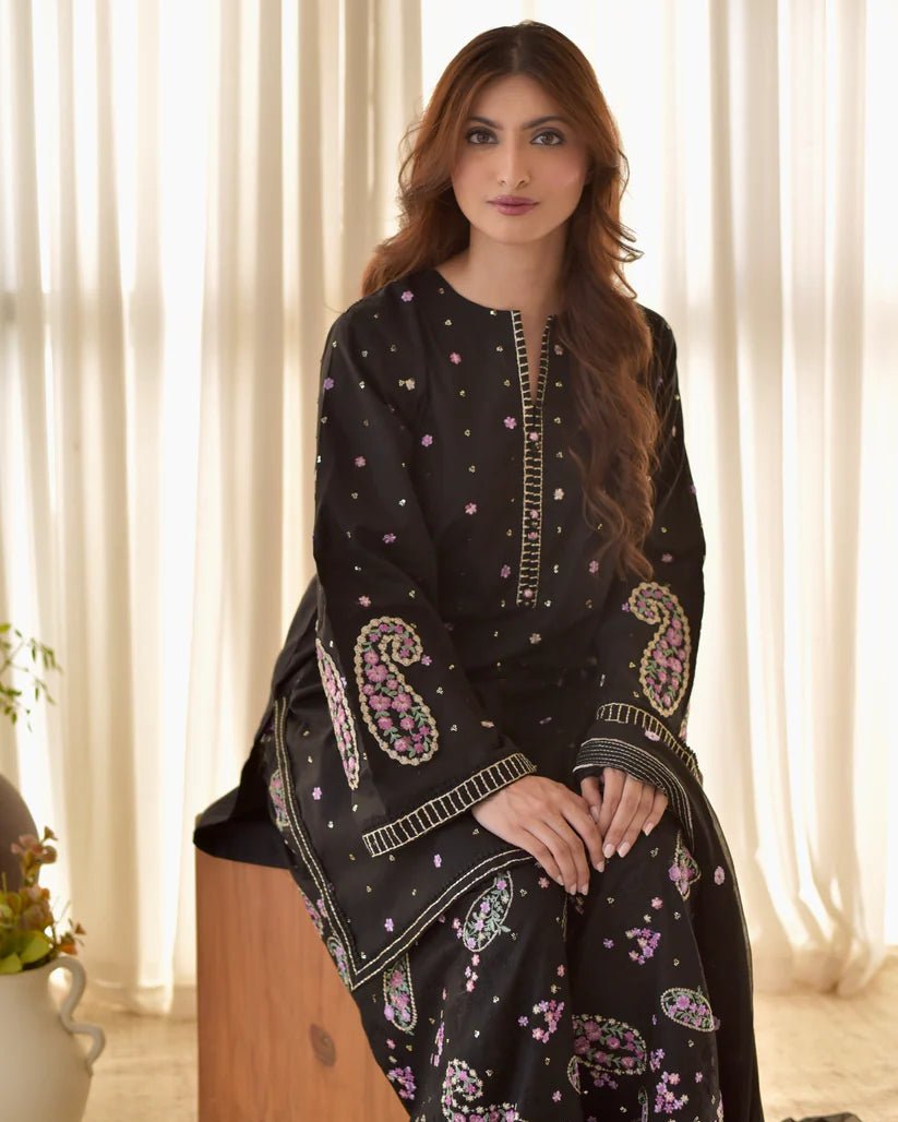 BLACK NOIR 2 PC Stitched