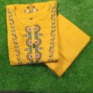 ZANI MUSTARD 3 PC STITCHED